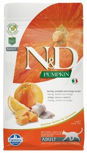 Farmina Корм для кошек N&D Grain-Free Feline Pumpkin Herring фото